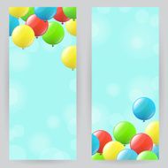 Background with balloons