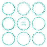 Vector set of hand drawn style badges and design elements N2