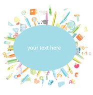 Back to school Banners and Bookmarks vector illustration N23