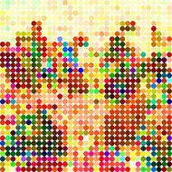 abstract color polka dots pattern background N4