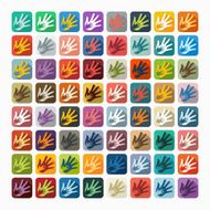 Flat design hand N10