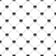 Vector seamless pattern bear toy