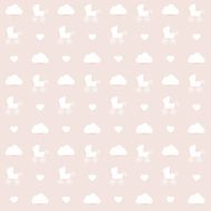 Baby soft purple background Girl retro buggie concept