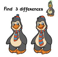 Find 3 differences (penguin) N4