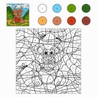 Color by number (bear)