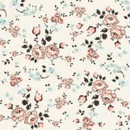 Vintage Floral Background - seamless pattern N8