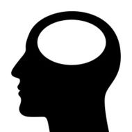 Silhouette of a head N2