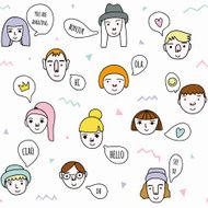 seamless cartoon pattern N8