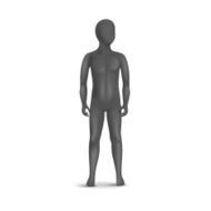 Vector Child Mannequin Isolated on White Background N6