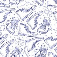 Sneakers Seamless background N8