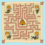 Maze game for children (bees)