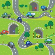 Cars seamless pattern N11