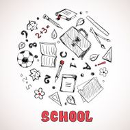 Sketch of school elements N2