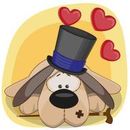 Dog with hearts N11