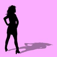 Sexy female - vector