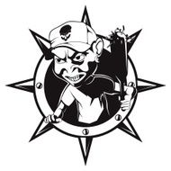 vector bad boy B&amp;W