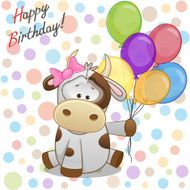 Cow with balloons N3