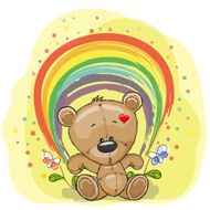 Bear with rainbow