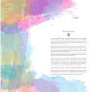 Vector watercolor template N114