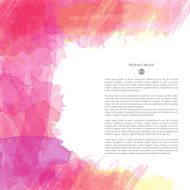 Vector watercolor template N115