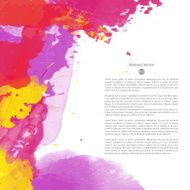 Vector watercolor template N116