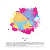 Vector watercolor template N117