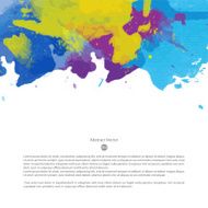 Vector watercolor template N120