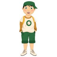 Cute Boy Vector Illustration