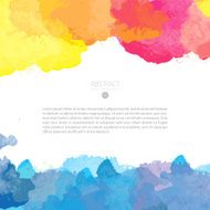 Vector watercolor template N122