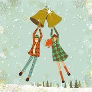 Children and christmas bells