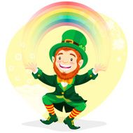 Leprechaun with Rainbow