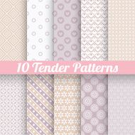 Pastel loving wedding vector seamless patterns (tiling) N5