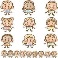 Nine children