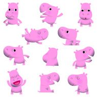 Cute Little Hippos