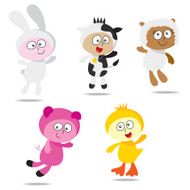 Kids wearing farm costumes