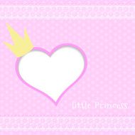 Pink background little princess