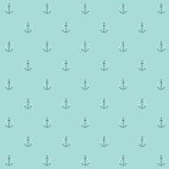 Cute simple and minimal naval anchor icon seamless pattern