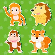 Cute animal stickers N14