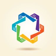 Vector Icon Teamwork concept N2
