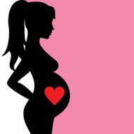 pregnant woman with heart N2