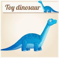 Toy dinosaur 2 Cartoon vector illustration Series of children&#039;s