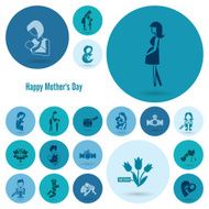 Happy Mothers Day Icons N552