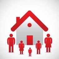 The family and house