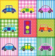 Patchwork with cars