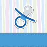 Baby boy shower invitation card