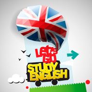 Let&#039;s go study English background