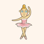 ballet dancer theme elements vector eps N9