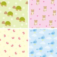 Seamless baby wallpaper