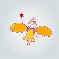 Gift card with little fairy