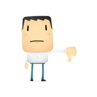 funny cartoon casual man N8